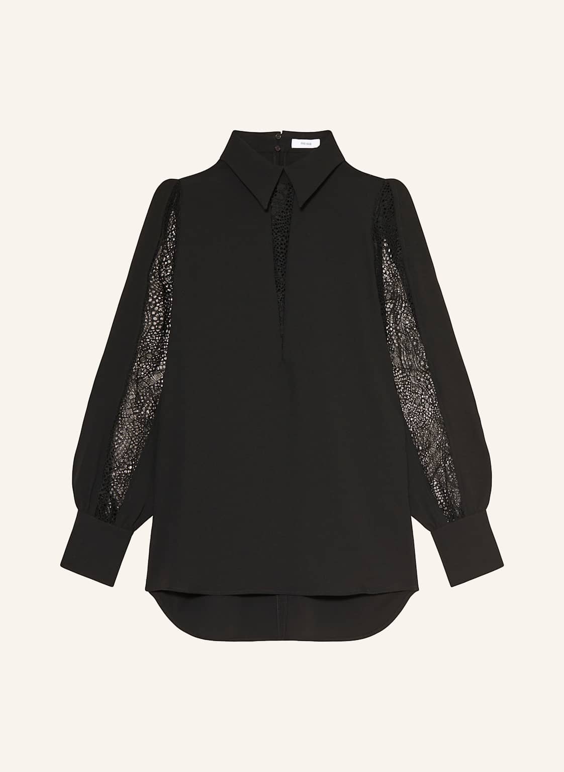 Reiss Blusenshirt Renata Mit Lochspitze schwarz von REISS