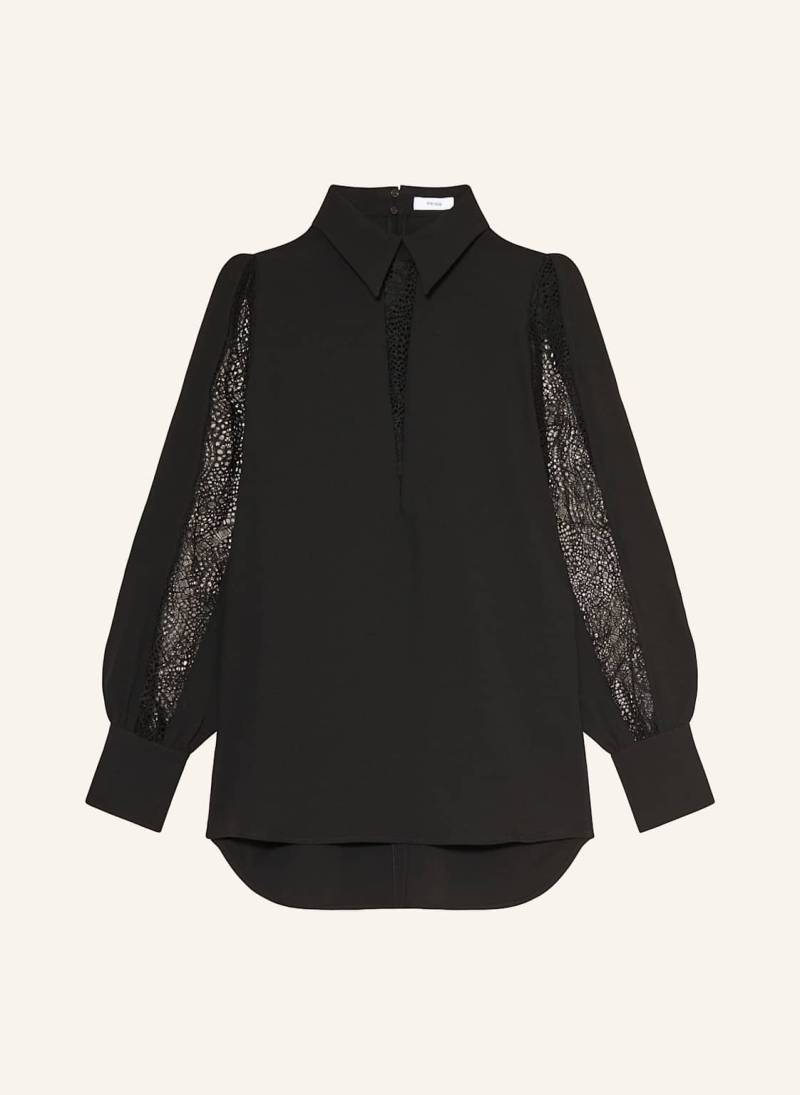 Reiss Blusenshirt Renata Mit Lochspitze schwarz von REISS