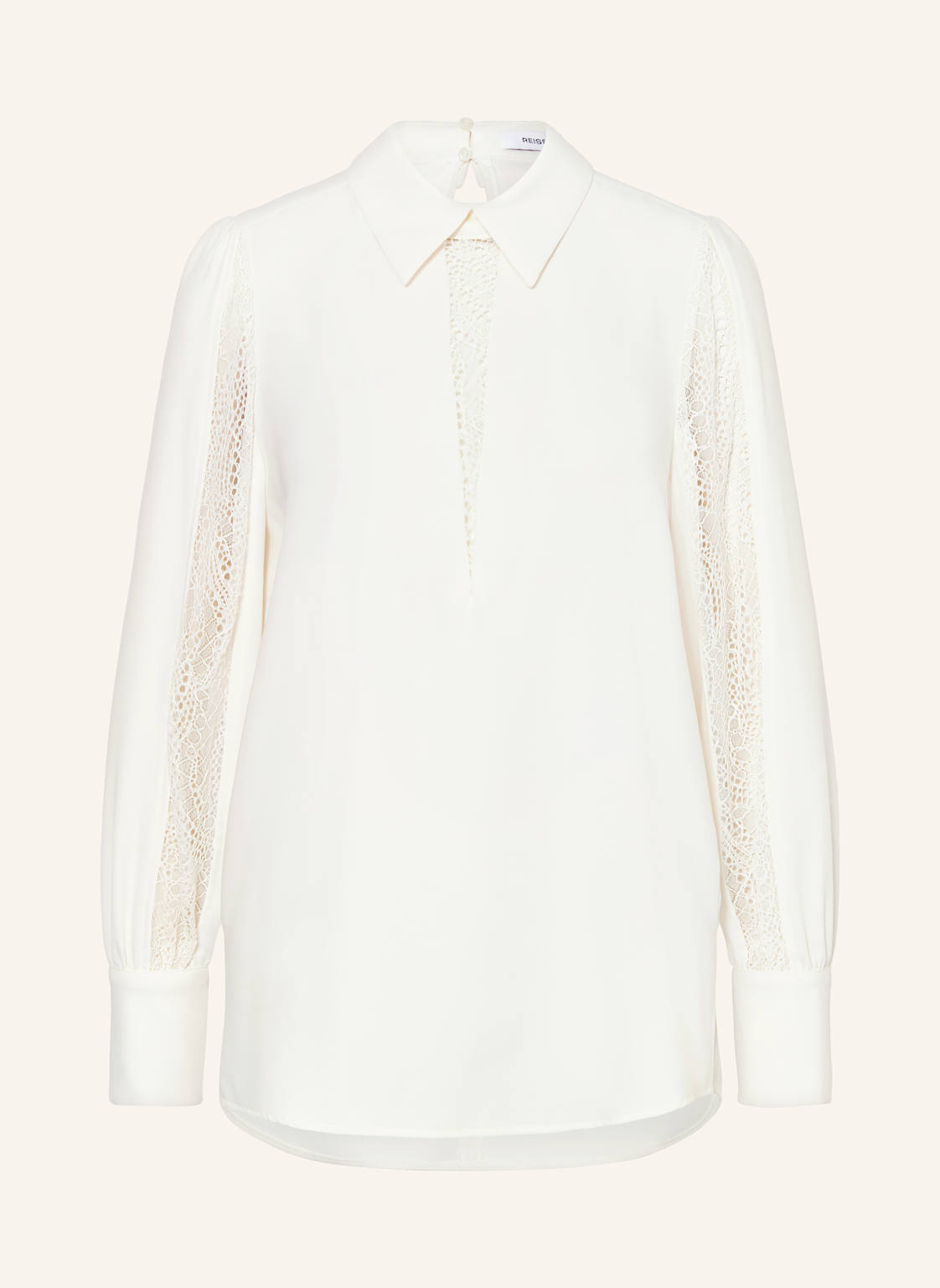 Reiss Blusenshirt Renata Mit Lochspitze weiss von REISS