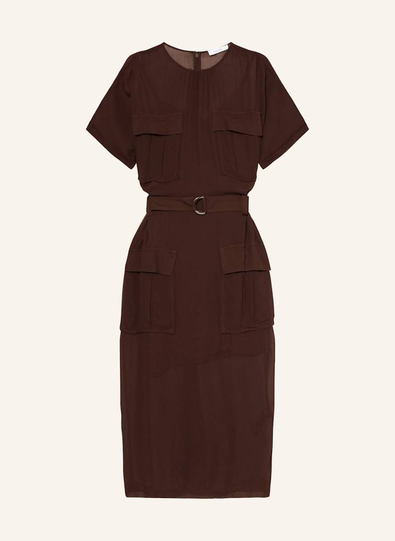 Reiss Chiffon-Kleid Essie braun Reiss Chiffon-Kleid Essie braun von REISS