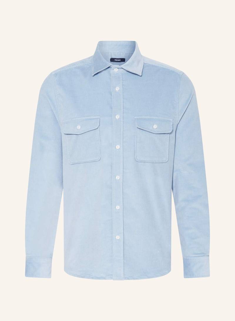 Reiss Cord-Overshirt Tucci blau von REISS