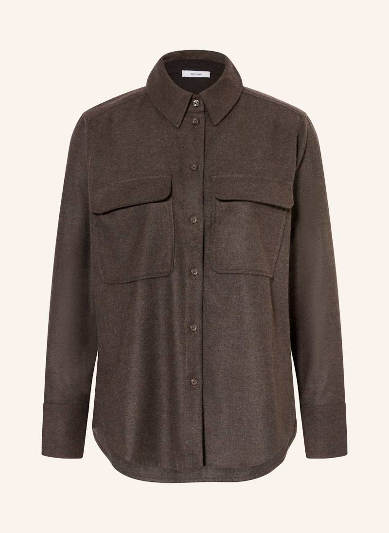 Reiss Flanell-Overjacket braun von REISS