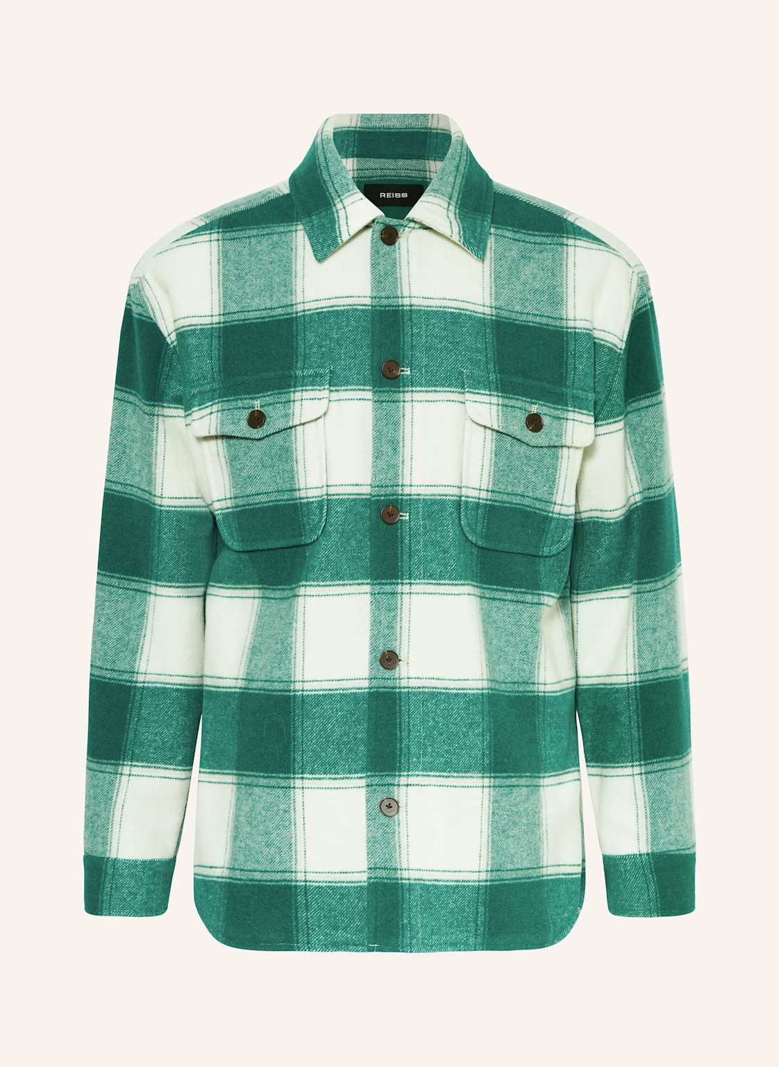 Reiss Flanell-Overshirt Mcfadden gruen Reiss Flanell-Overshirt Mcfadden gruen von REISS