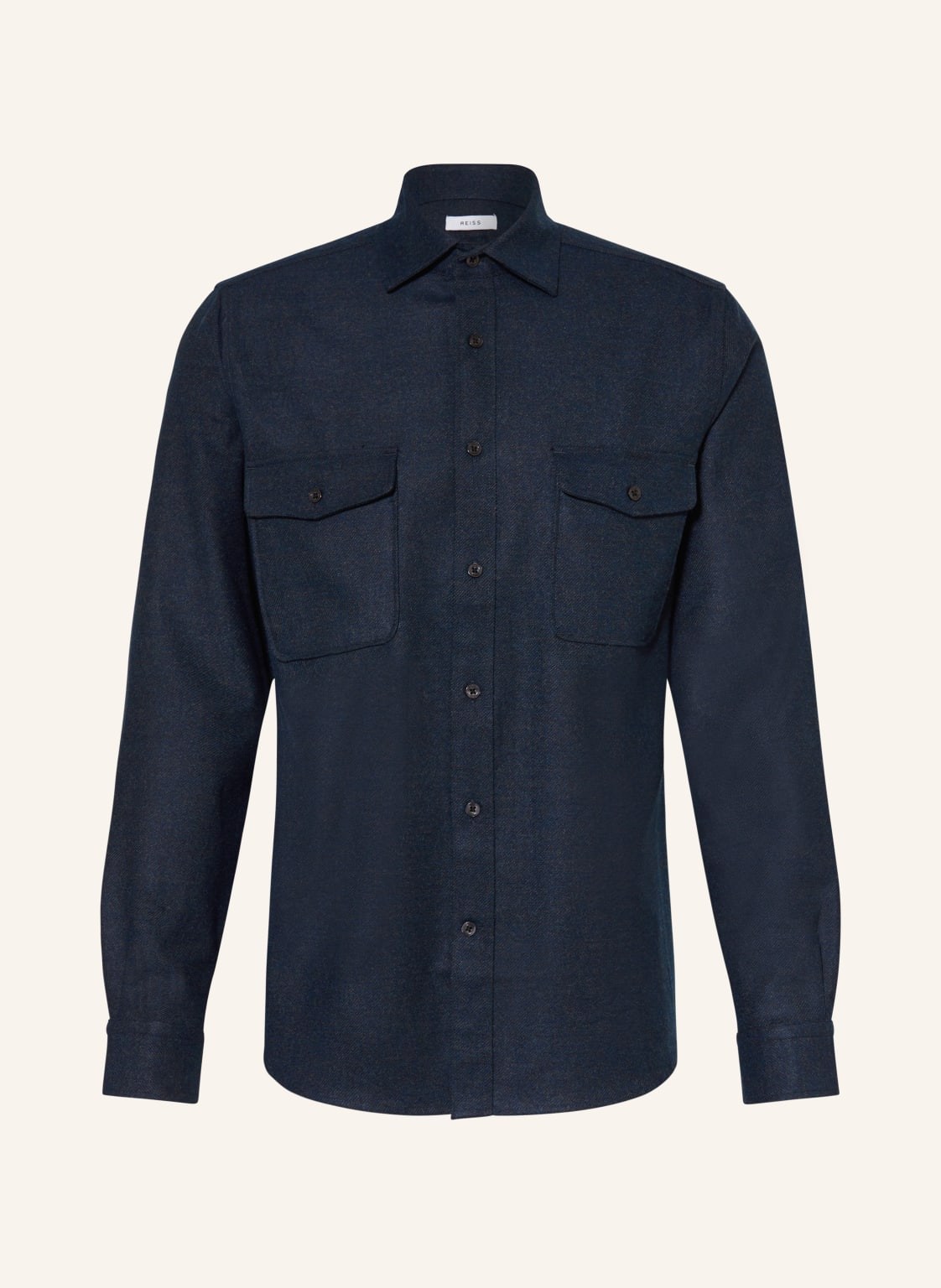 Reiss Flanellhemd Chaser Slim Fit blau Reiss Flanellhemd Chaser Slim Fit blau von REISS