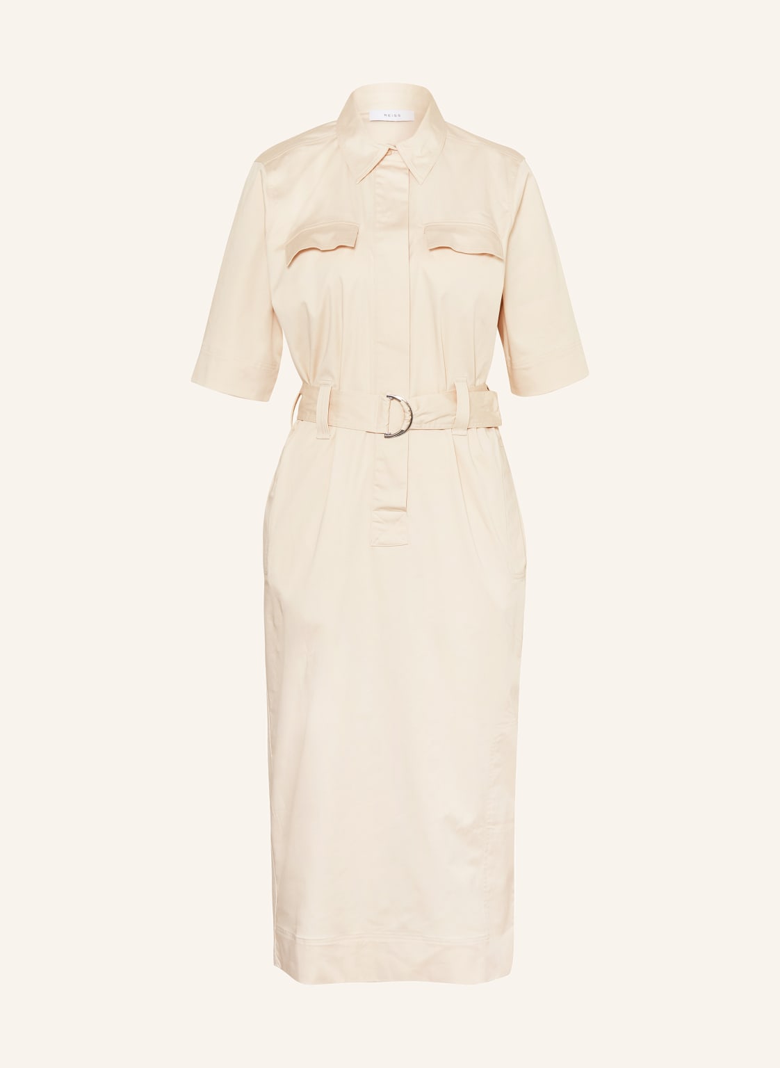 Reiss Hemdblusenkleid Aimie beige Reiss Hemdblusenkleid Aimie beige von REISS