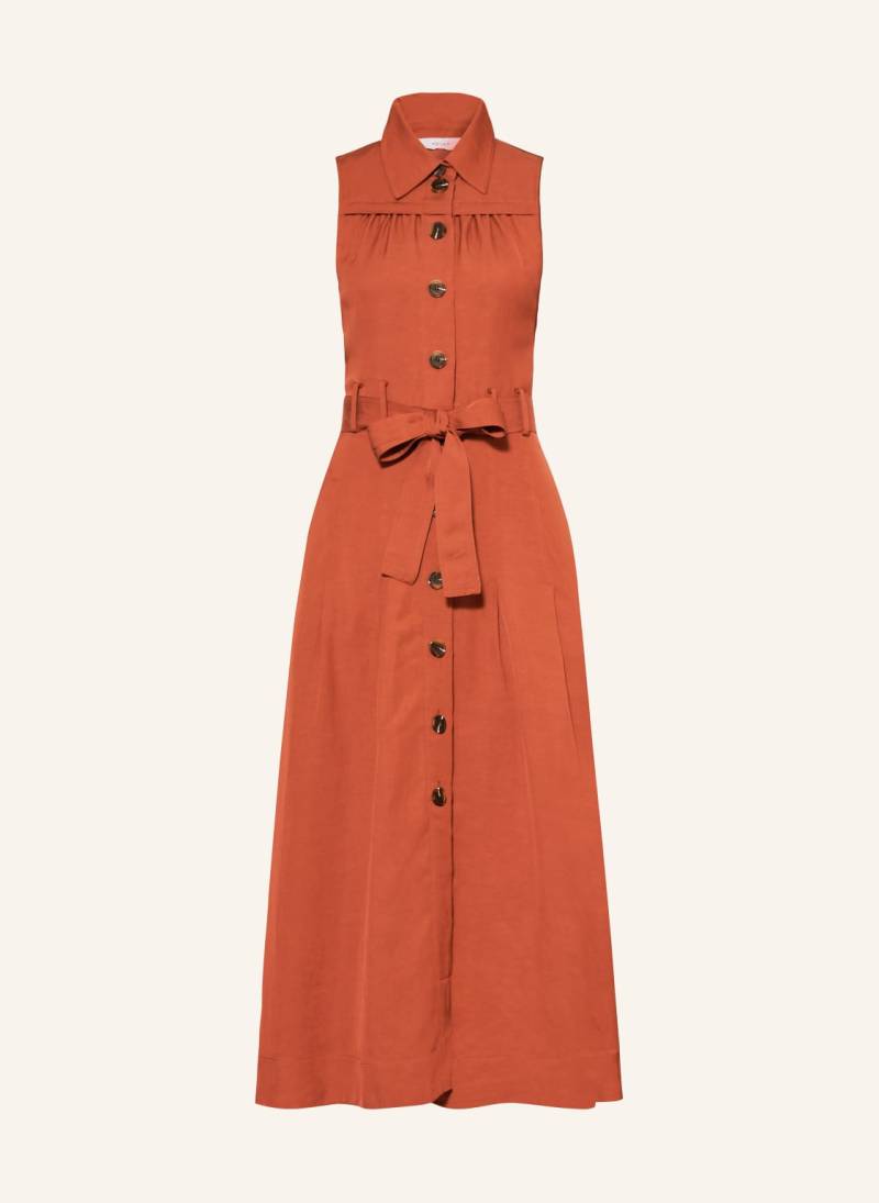 Reiss Hemdblusenkleid Heidi orange von REISS