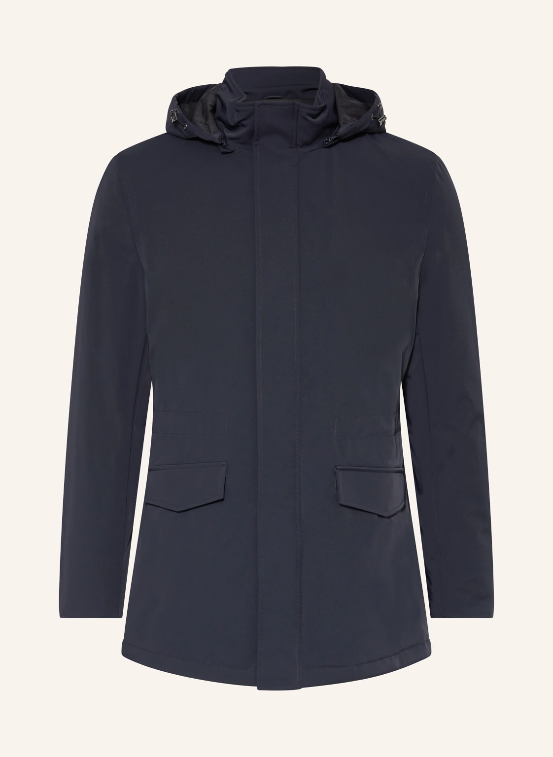 Reiss Jacke Dublin Mit Abnehmbarer Kapuze blau von REISS