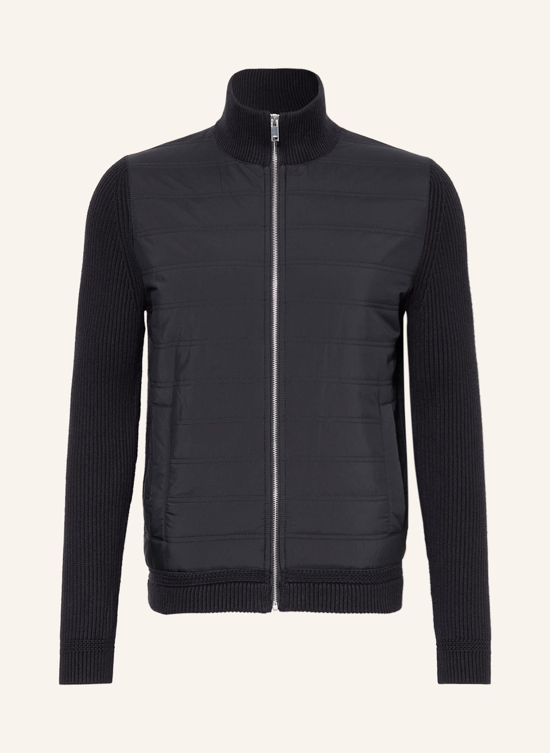 Reiss Jacke Trainer Im Materialmix blau von REISS