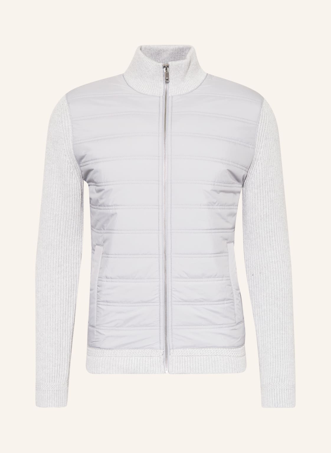 Reiss Jacke Trainer Im Materialmix grau Reiss Jacke Trainer Im Materialmix grau von REISS