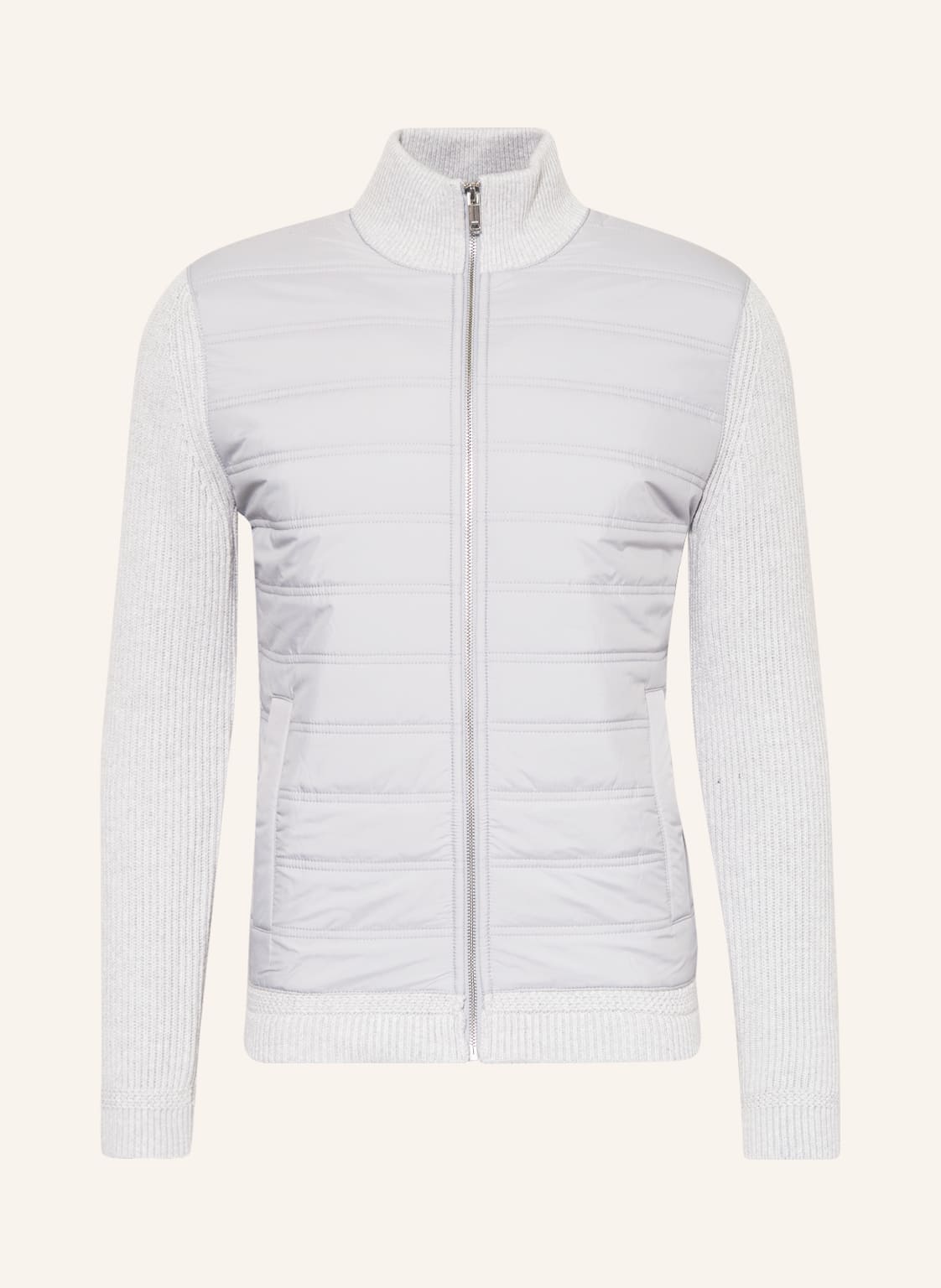 Reiss Jacke Trainer Im Materialmix grau von REISS