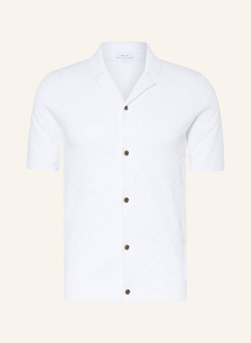 Reiss Strickhemd Biarritz Slim Fit weiss von REISS