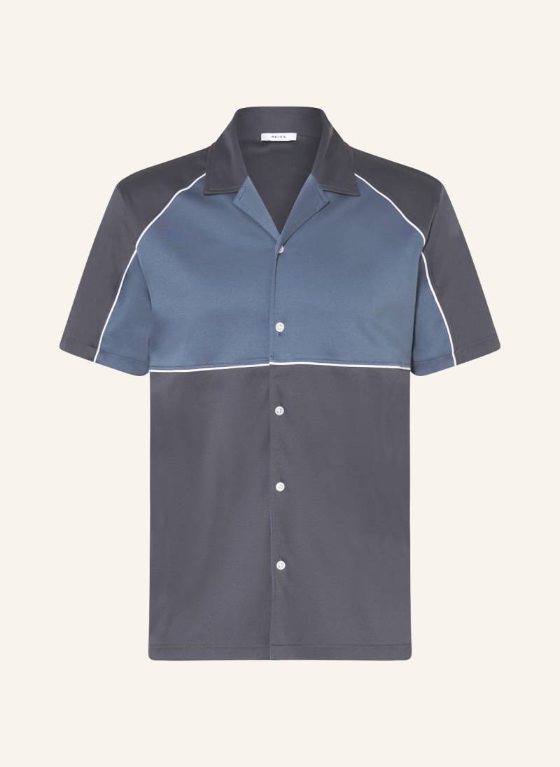 Reiss Resorthemd Gino Regular Fit Aus Jersey blau von REISS