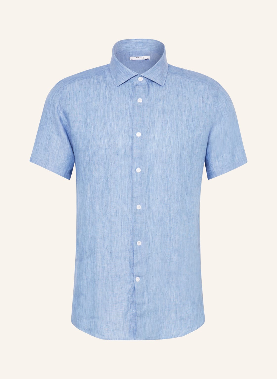 Reiss Kurzarm-Hemd Holiday Slim Fit Aus Leinen blau Reiss Kurzarm-Hemd Holiday Slim Fit Aus Leinen blau von REISS