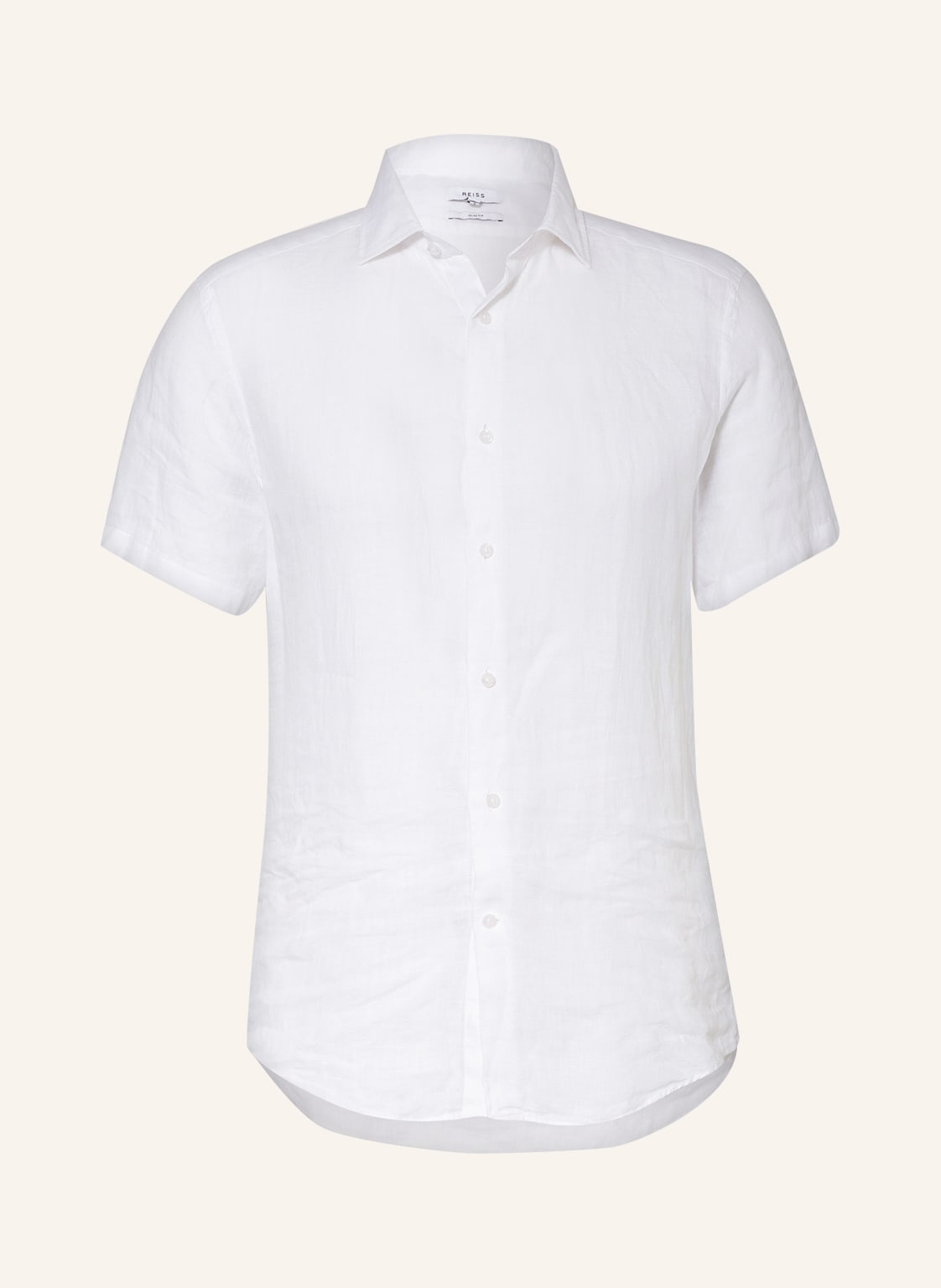 Reiss Kurzarmhemd Holiday Slim Fit Aus Leinen weiss Reiss Kurzarmhemd Holiday Slim Fit Aus Leinen weiss von REISS