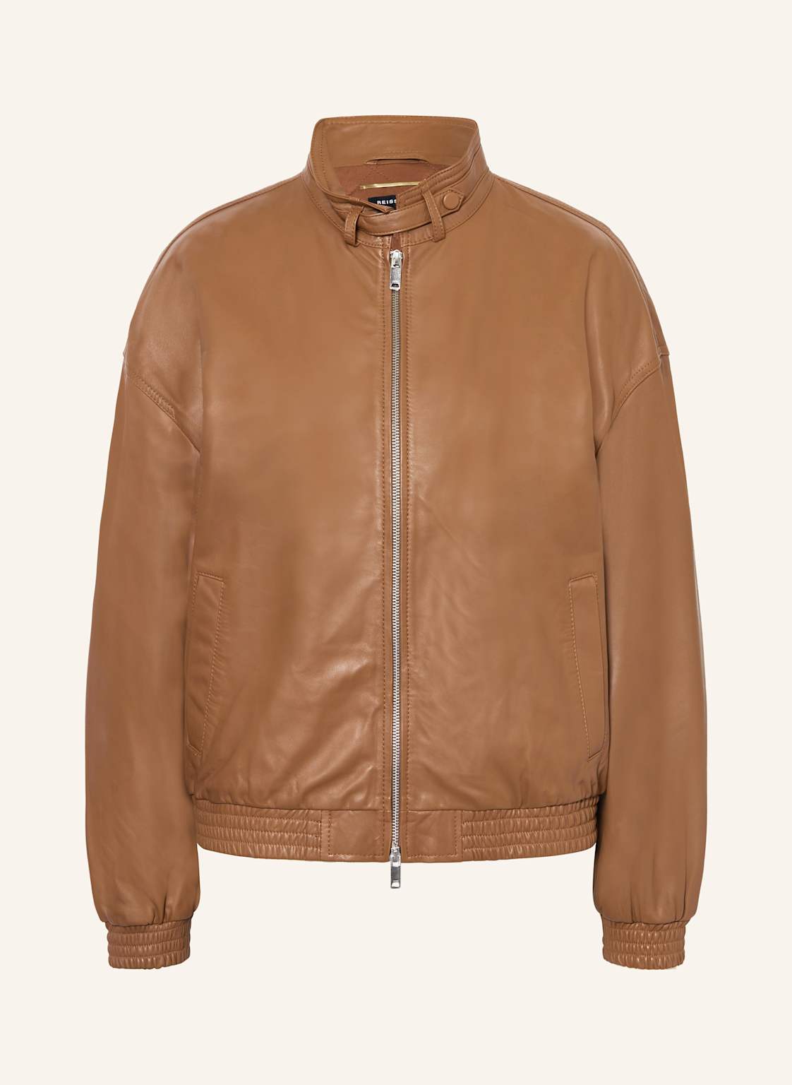 Reiss Lederblouson Dru braun von REISS