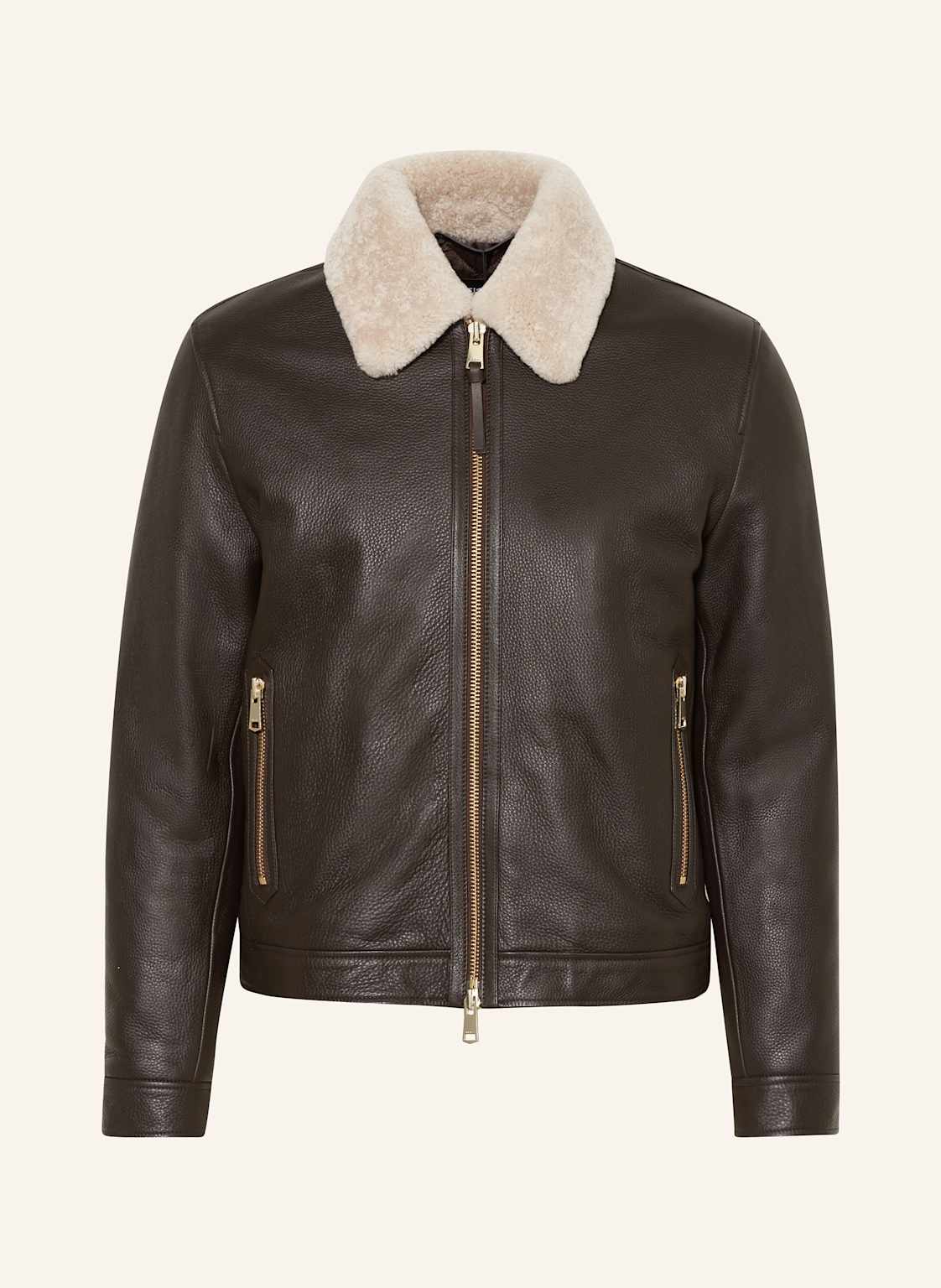 Reiss Lederjacke braun von REISS