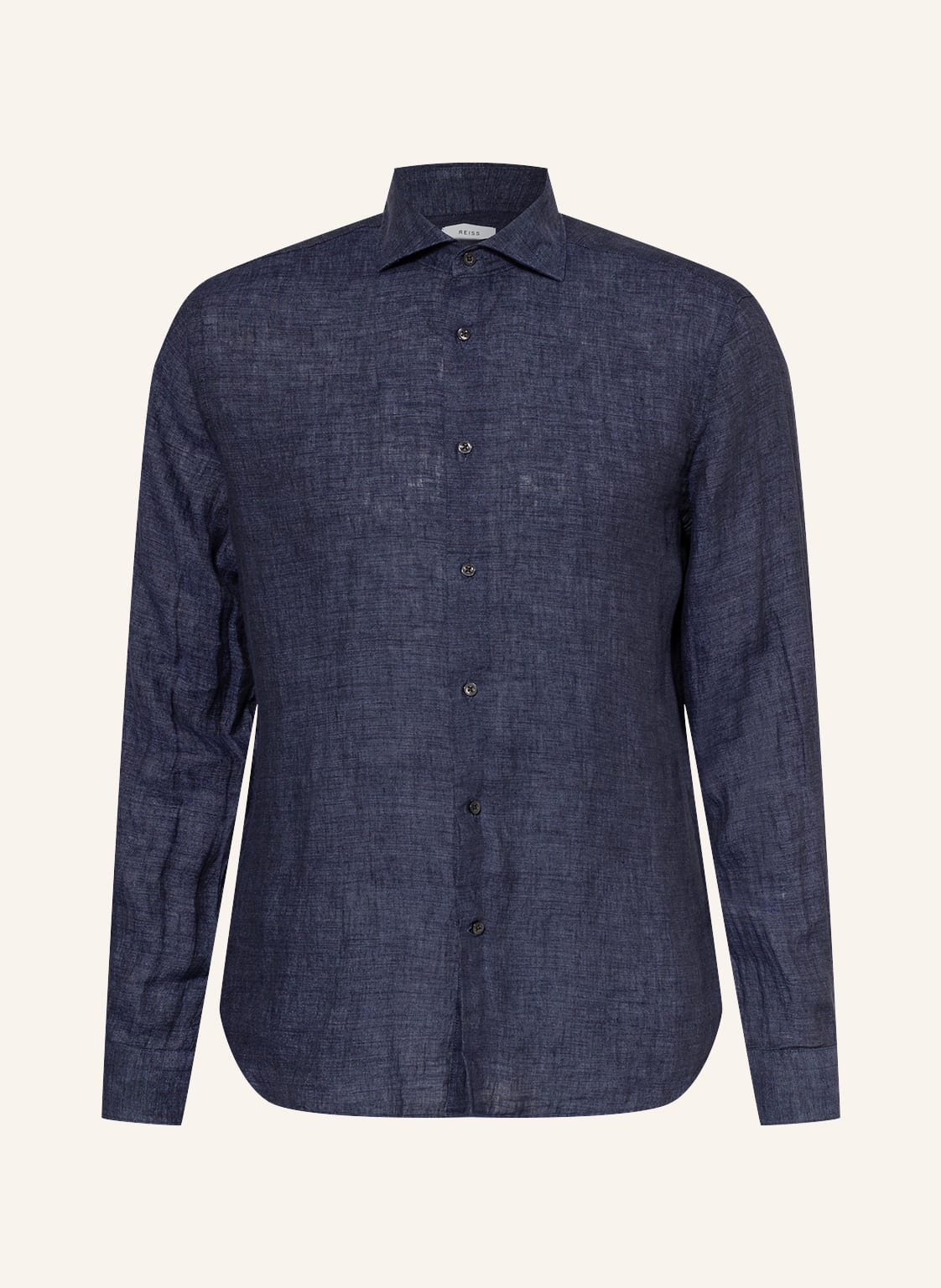 Reiss Leinenhemd Ruban Regular Fit blau von REISS