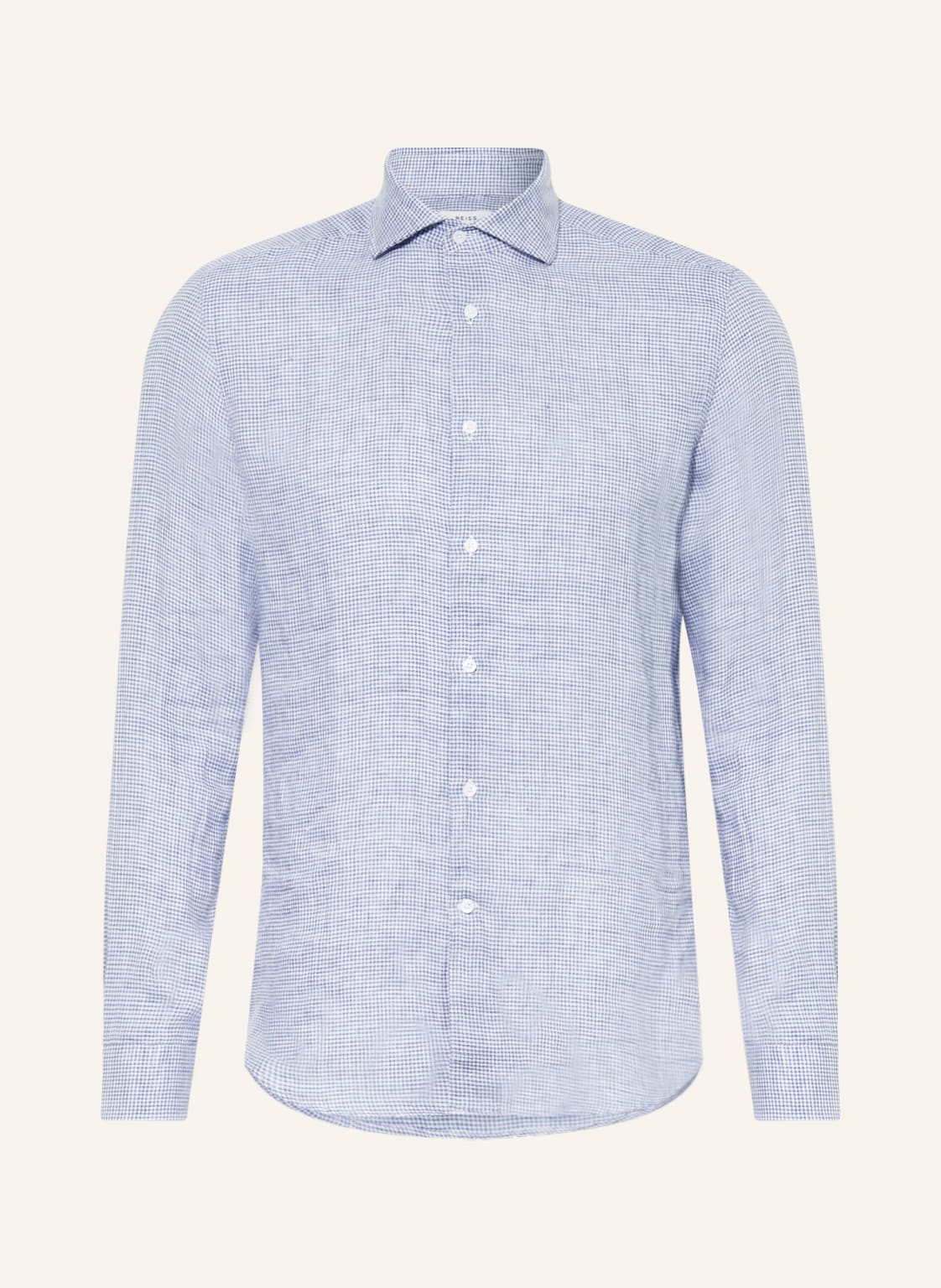 Reiss Leinenhemd Ruban Regular Fit blau von REISS