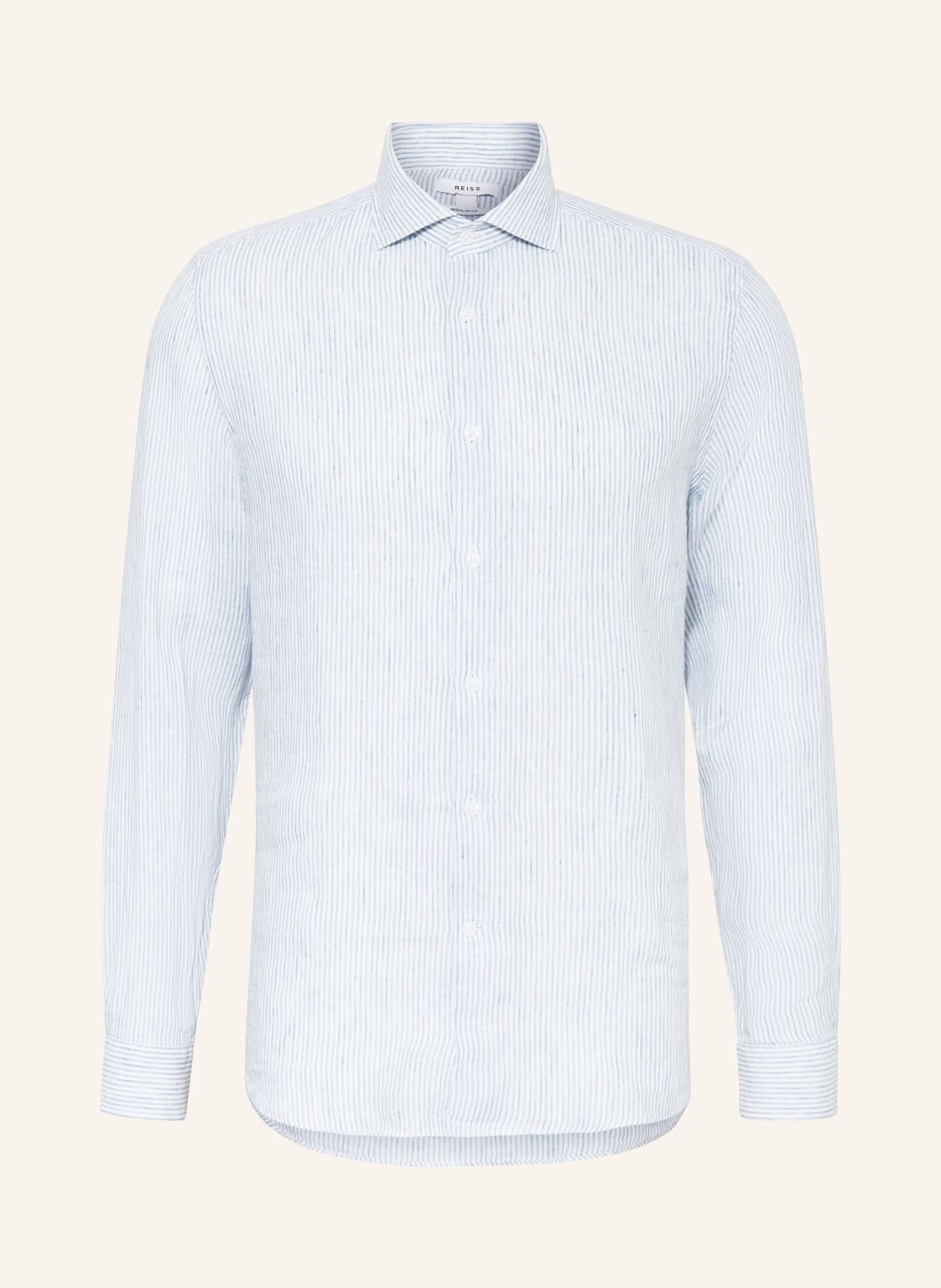 Reiss Leinenhemd Ruban Regular Fit blau von REISS