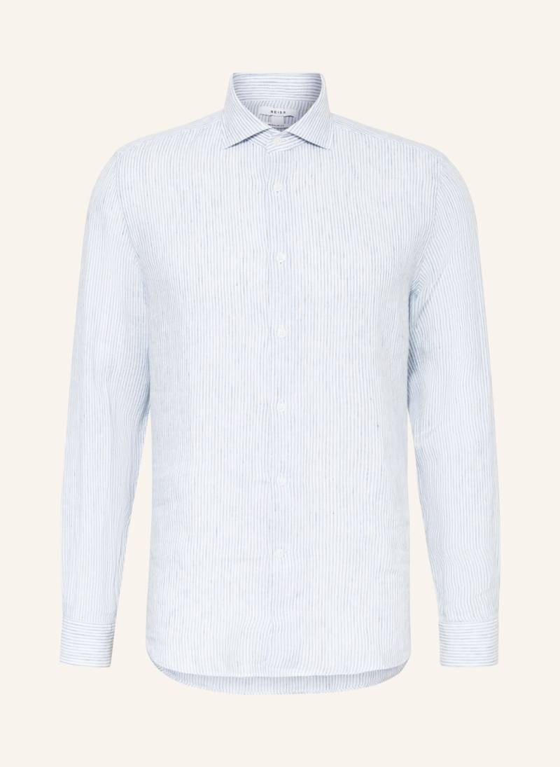 Reiss Leinenhemd Ruban Regular Fit blau von REISS