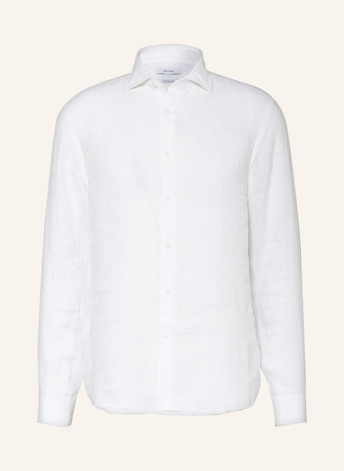 Reiss Leinenhemd Ruban Regular Fit weiss von REISS