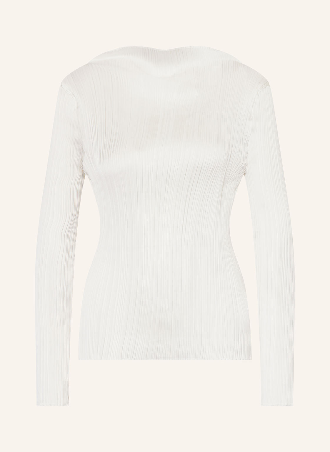 Reiss Longsleeve Ember Mit Plissees weiss von REISS