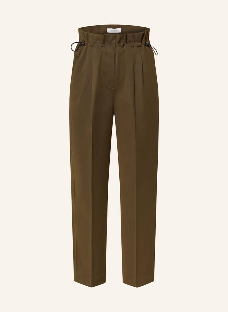 Reiss Paperbag-Hose Pull On Taper gruen von REISS