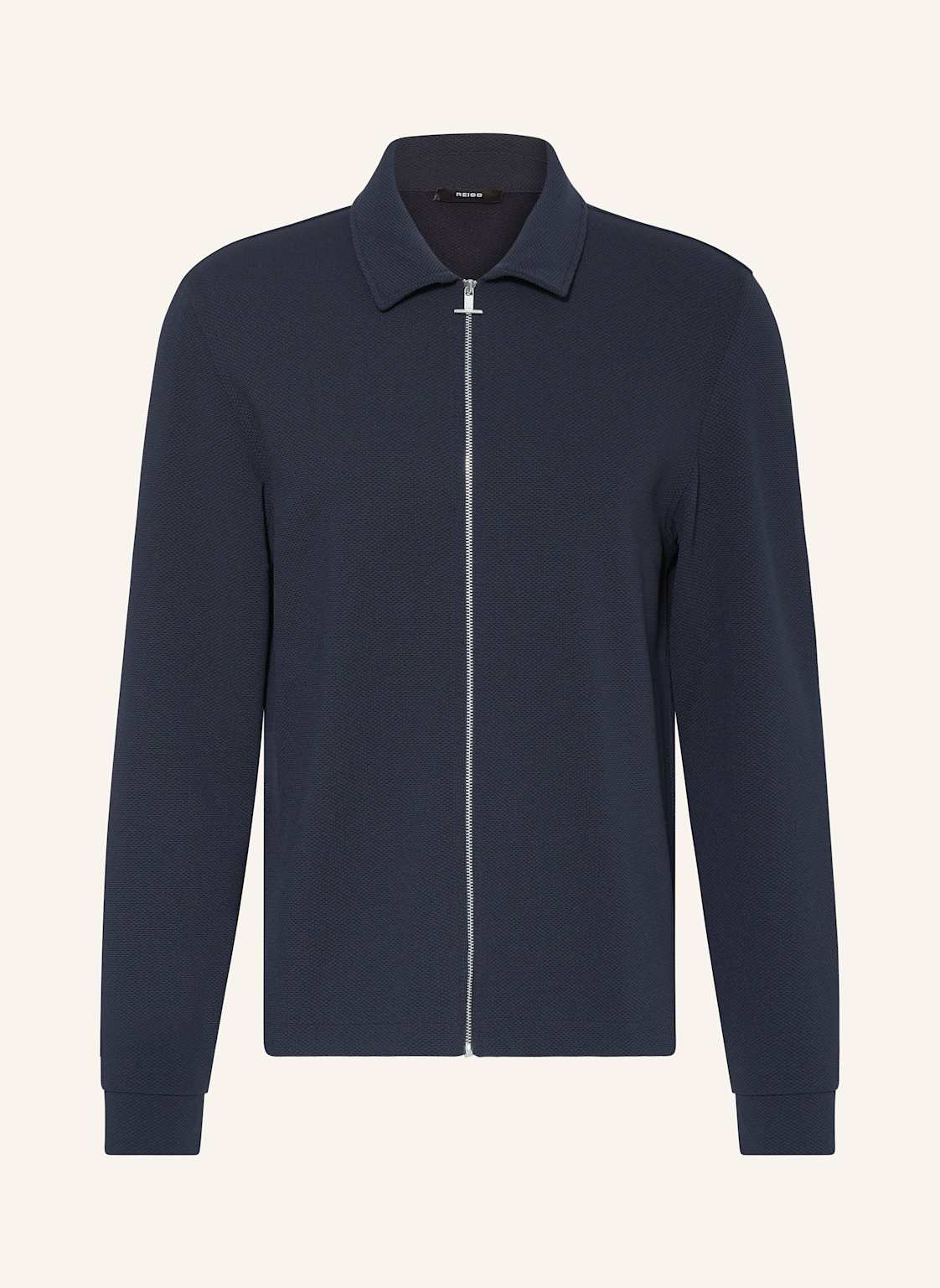 Reiss Piqué-Jacke Hudson blau Reiss Piqué-Jacke Hudson blau von REISS