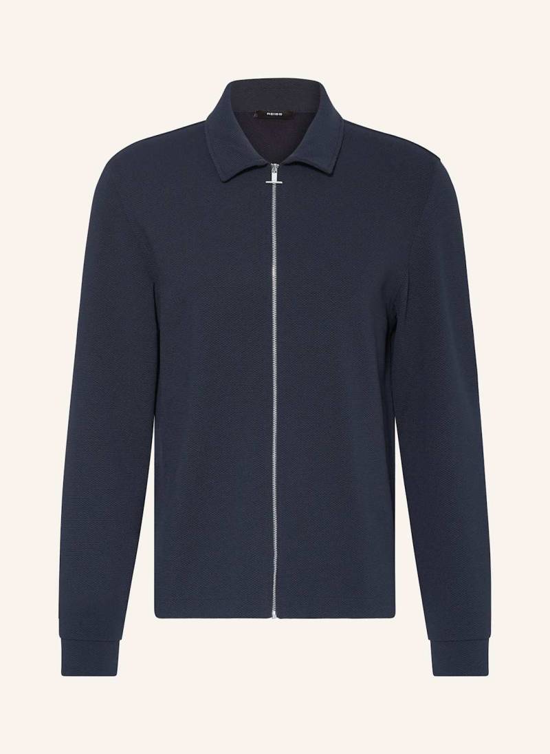 Reiss Piqué-Jacke Hudson blau Reiss Piqué-Jacke Hudson blau von REISS