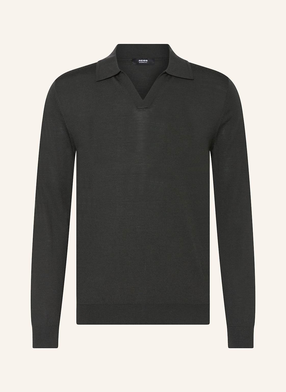 Reiss Pullover Milburn Aus Merinowolle gruen von REISS