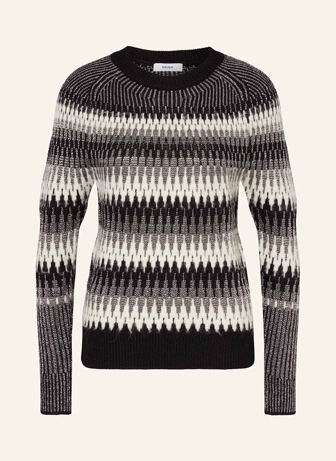 Reiss Pullover Mit Glitzergarn schwarz Reiss Pullover Mit Glitzergarn schwarz von REISS