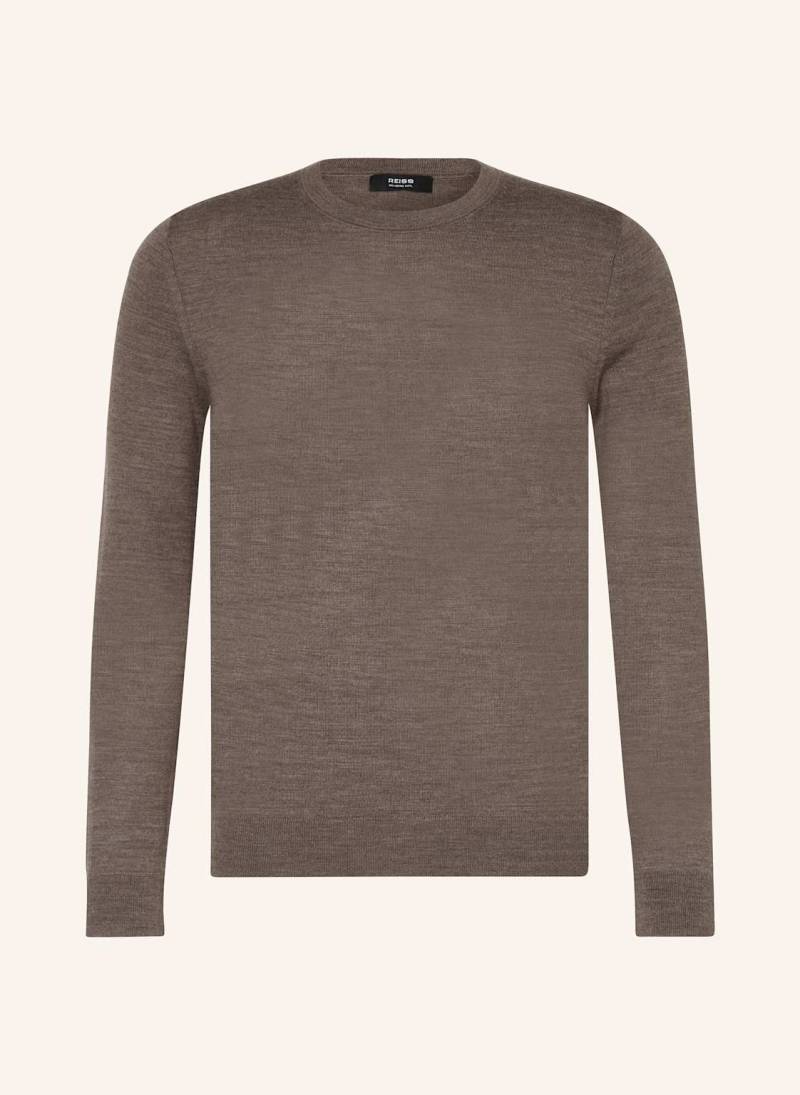 Reiss Pullover Wessex Aus Merinowolle braun von REISS