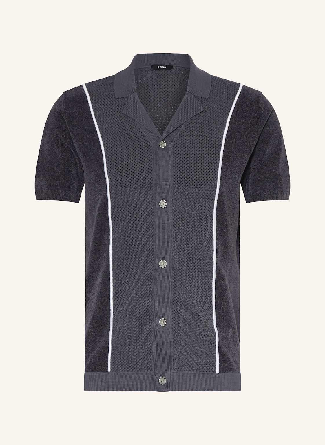 Reiss Resorthemd Meastro Im Materialmix blau Reiss Resorthemd Meastro Im Materialmix blau von REISS