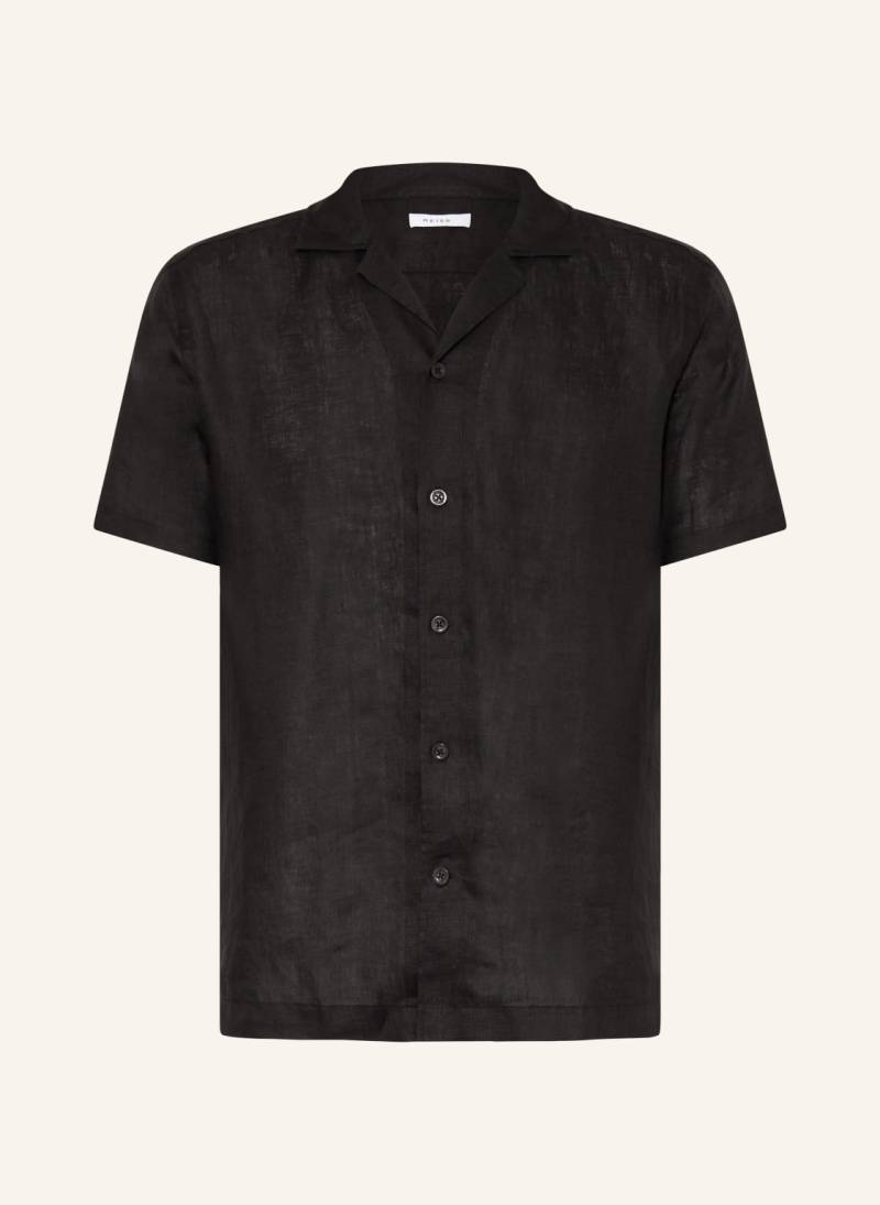 Reiss Resorthemd Rufus Regular Fit Aus Leinen schwarz von REISS