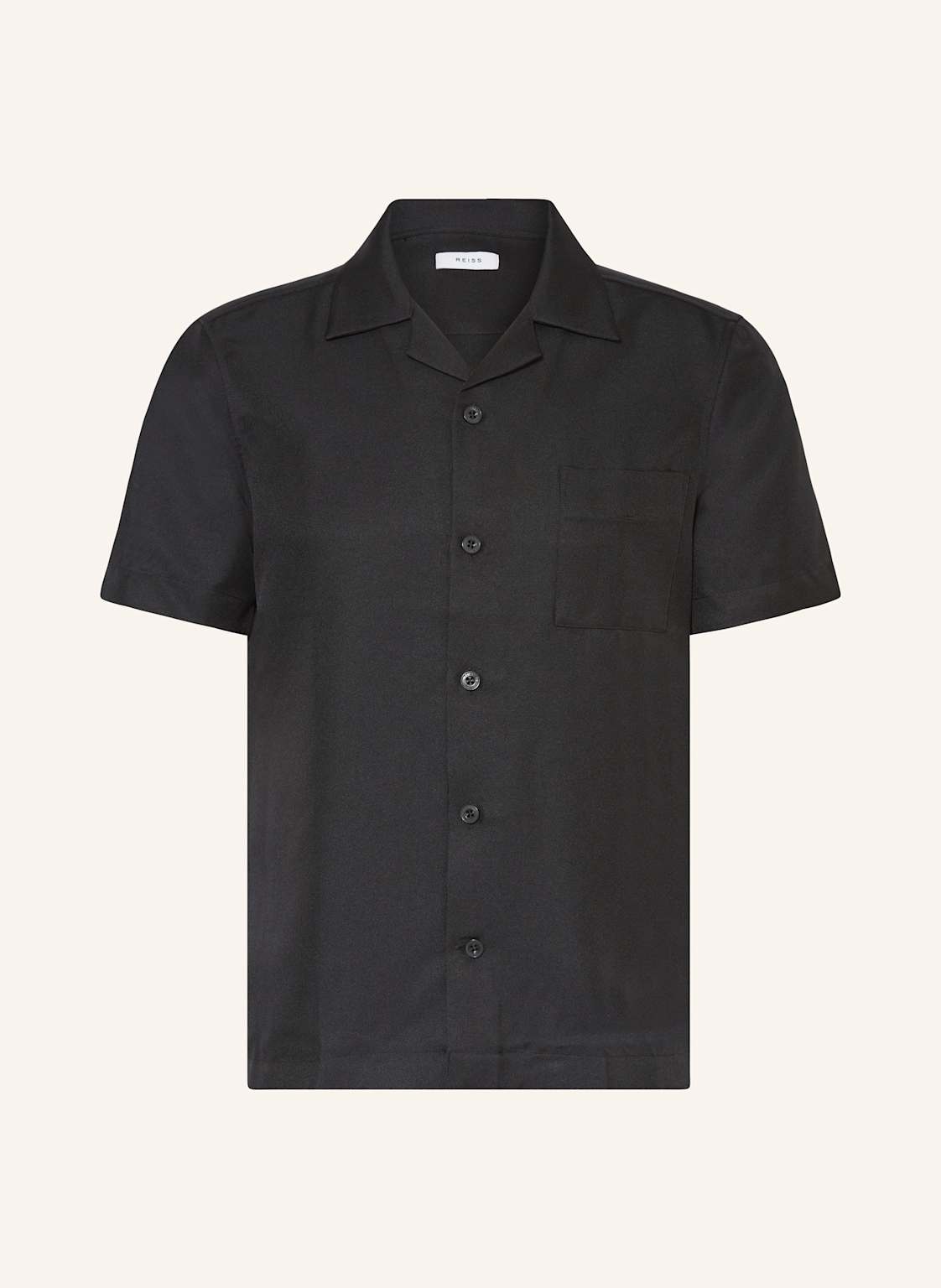 Reiss Resorthemd Tokyo Regular Fit schwarz von REISS