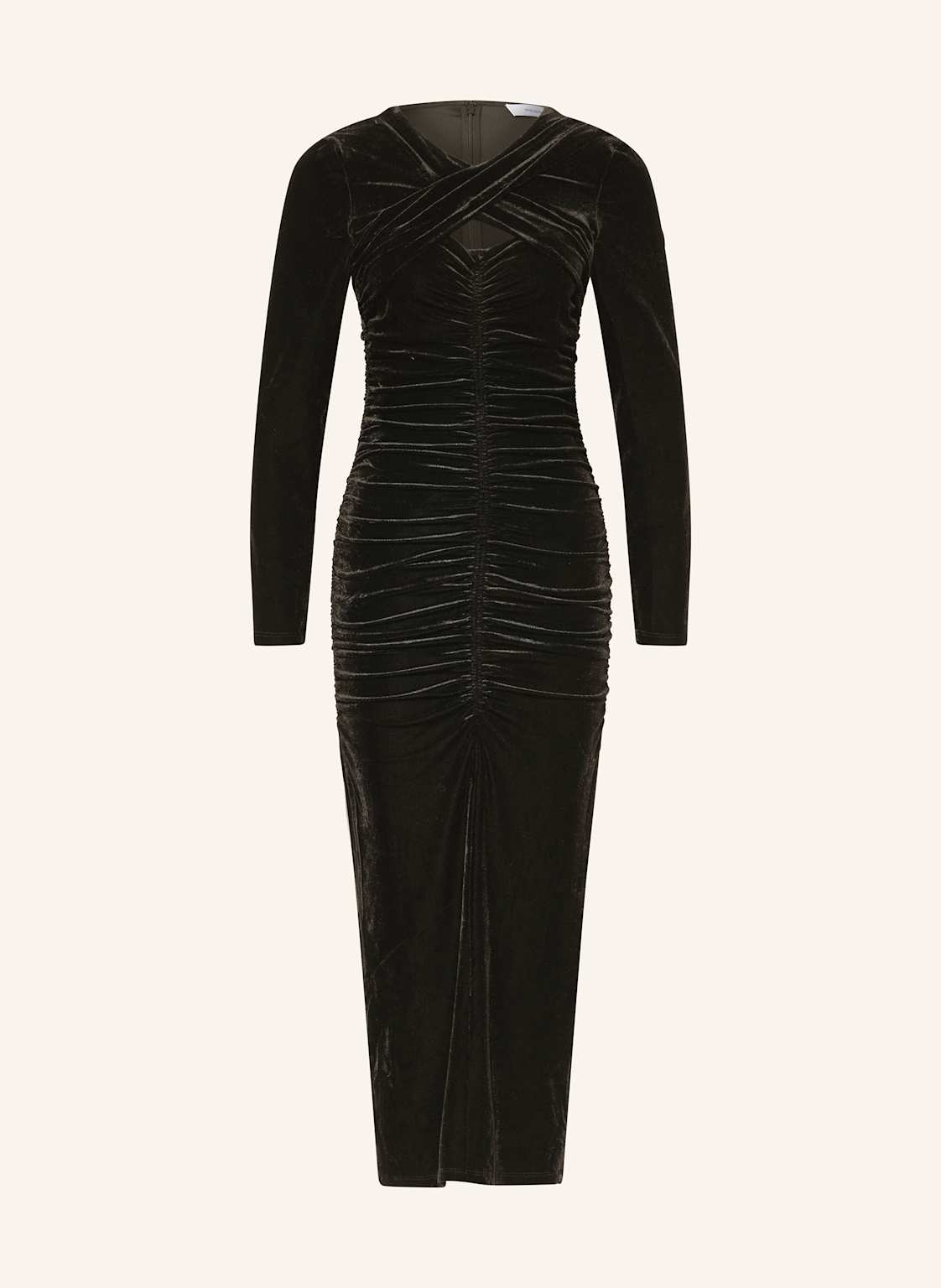 Reiss Samtkleid Sia Mit Cut-Out schwarz von REISS