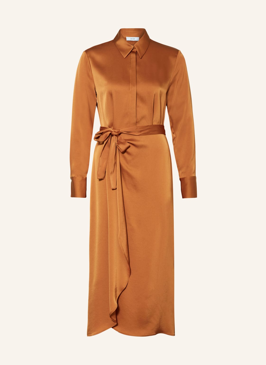 Reiss Satinkleid Arabella orange von REISS