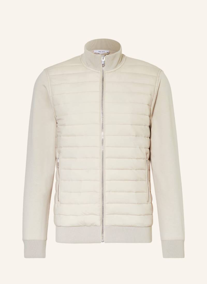 Reiss Steppjacke Flintoff Im Materialmix grau von REISS