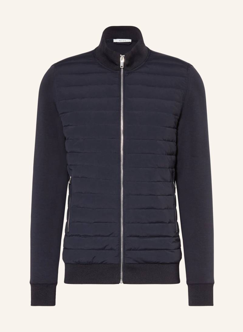 Reiss Steppjacke Freddie Im Materialmix blau von REISS