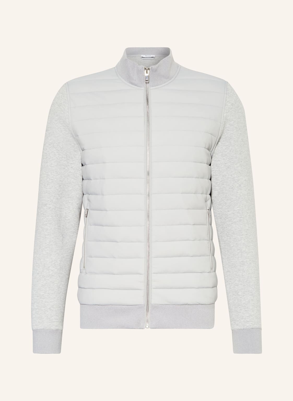 Reiss Steppjacke Freddie Im Materialmix grau von REISS