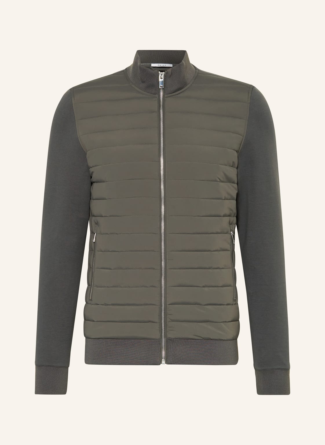 Reiss Steppjacke Freddie Im Materialmix gruen Reiss Steppjacke Freddie Im Materialmix gruen von REISS