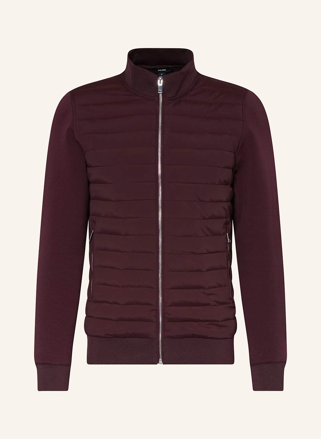 Reiss Steppjacke Im Materialmix rot von REISS