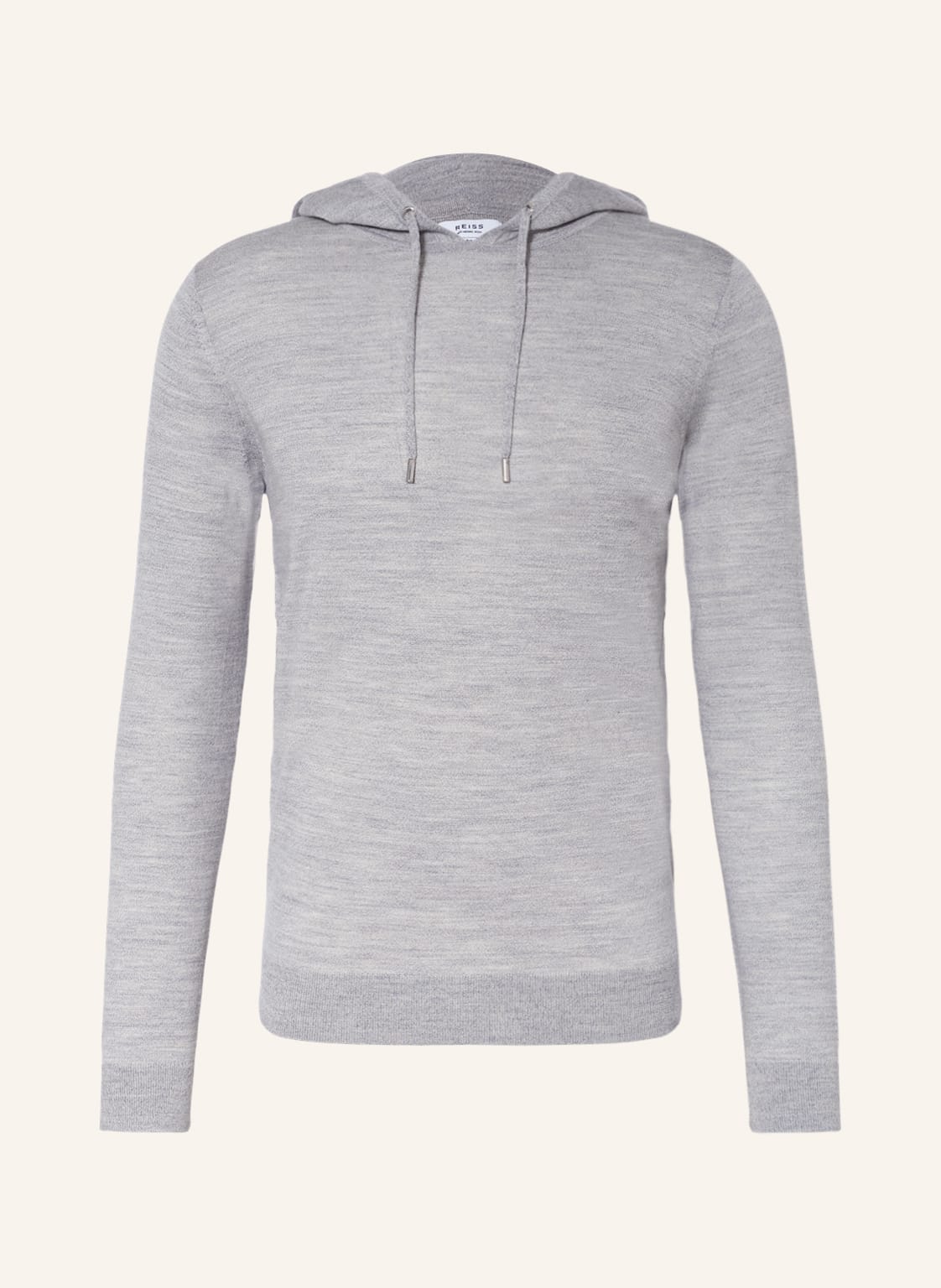 Reiss Strick-Hoodie Holland grau von REISS