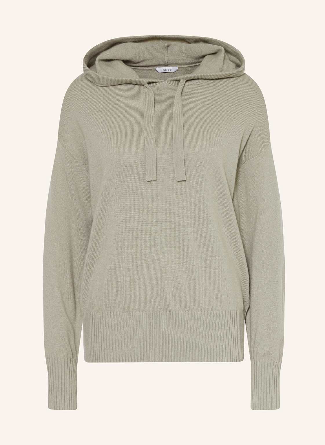 Reiss Strick-Hoodie Sammie gruen von REISS