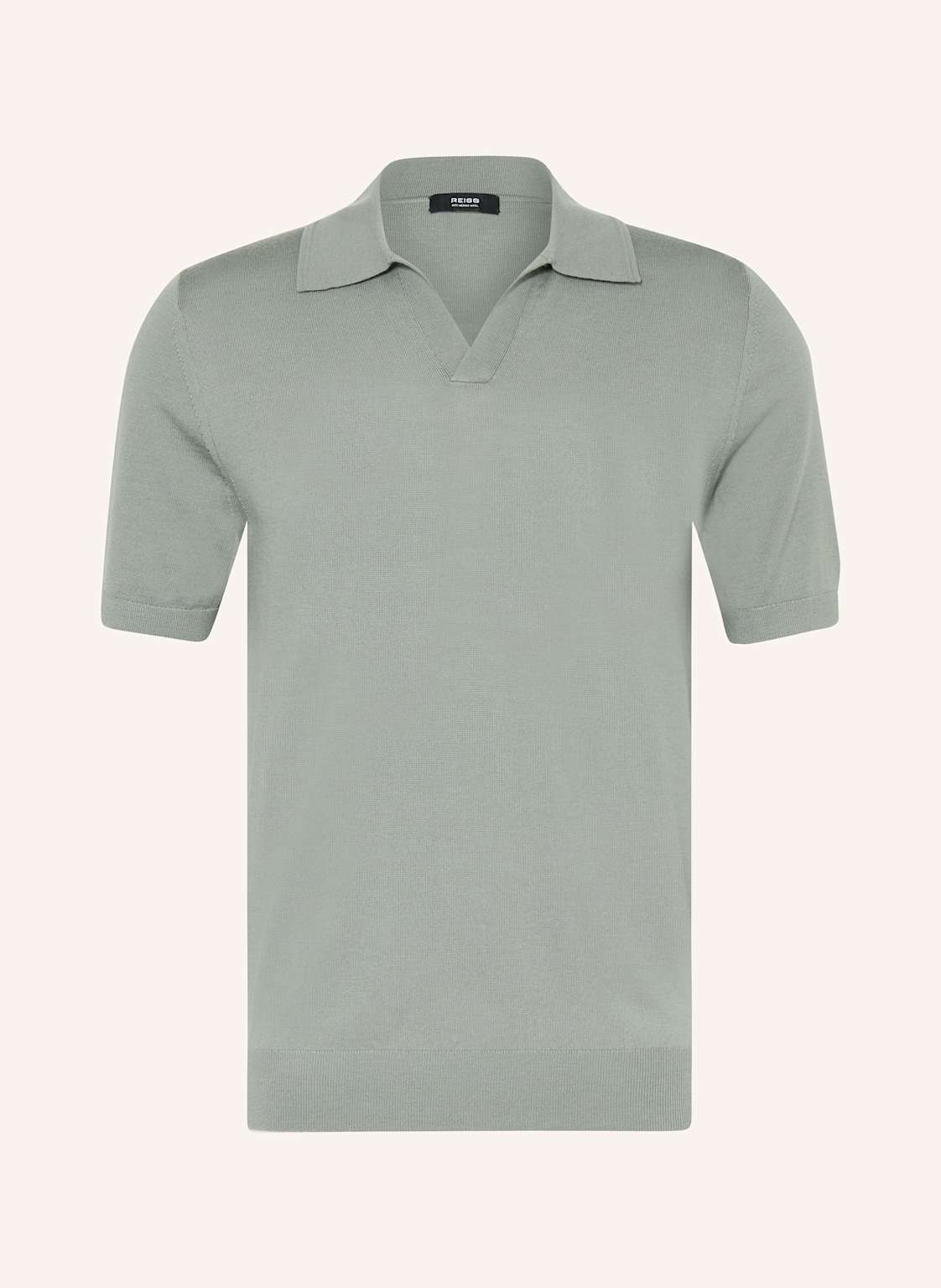 Reiss Strick-Poloshirt Aus Merinowolle gruen Reiss Strick-Poloshirt Aus Merinowolle gruen von REISS