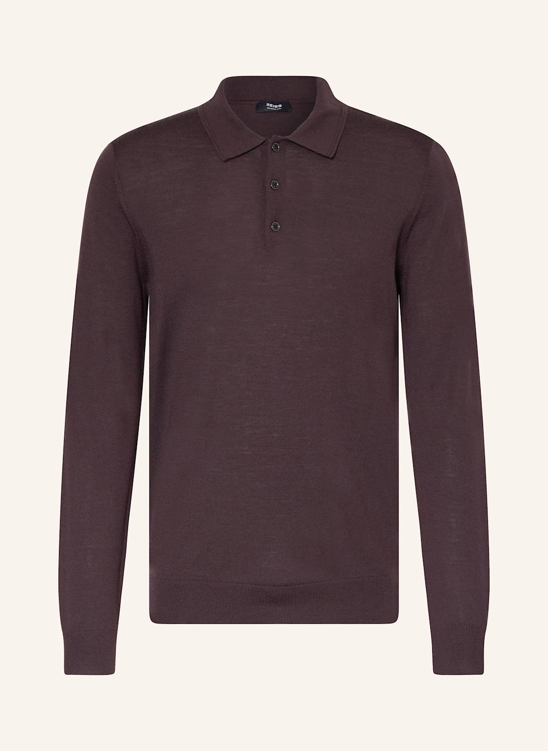 Reiss Strick-Poloshirt Aus Merinowolle rot Reiss Strick-Poloshirt Aus Merinowolle rot von REISS