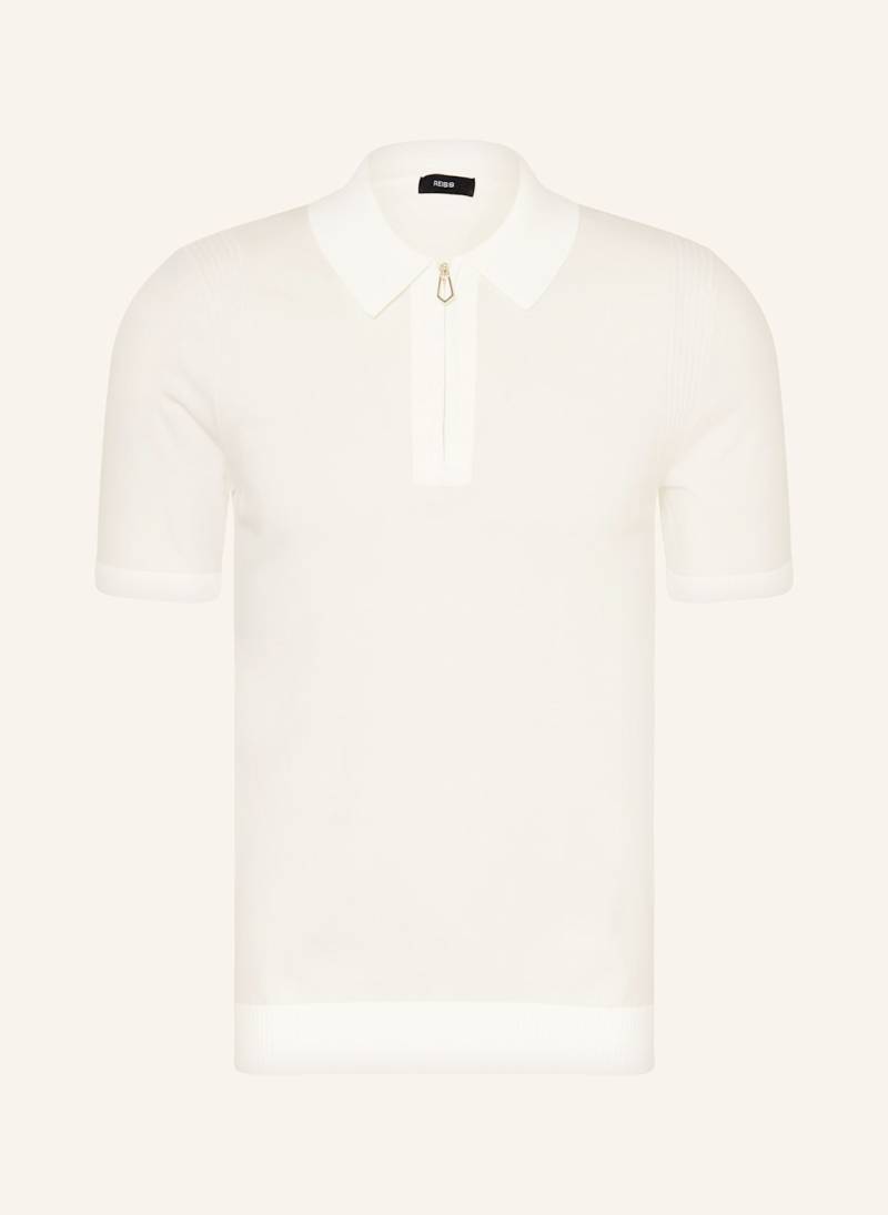 Reiss Strick-Poloshirt Berkley weiss von REISS