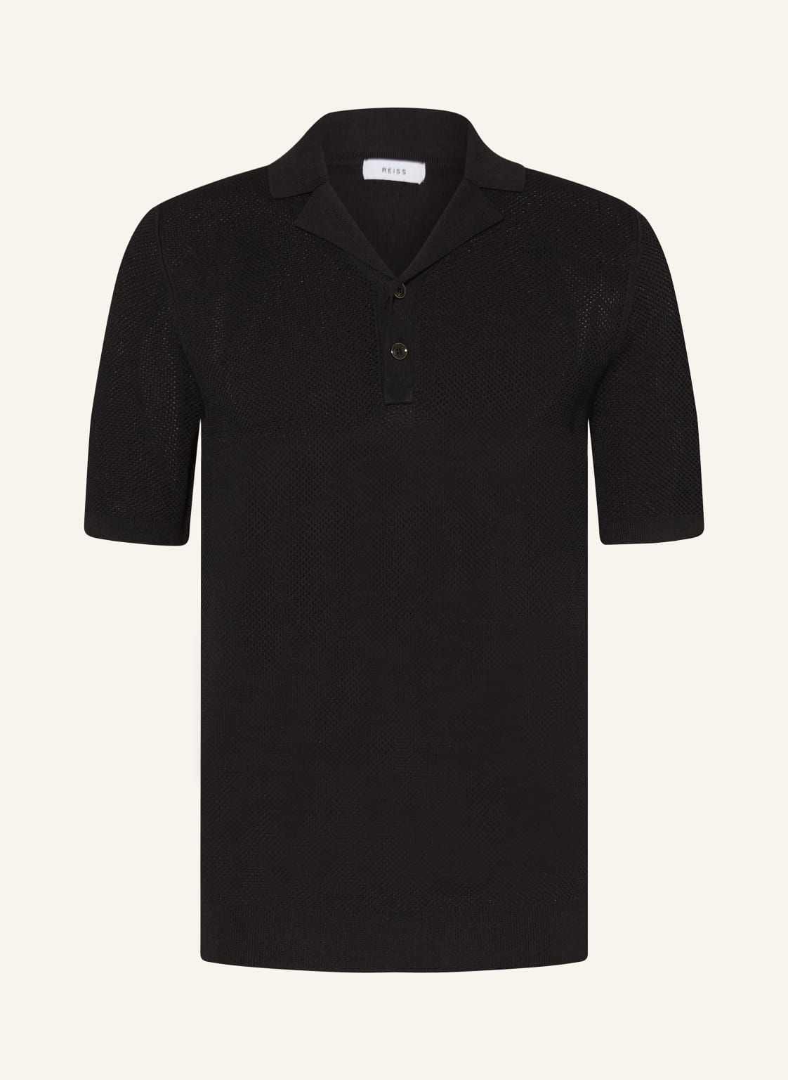 Reiss Strick-Poloshirt Charlie schwarz Reiss Strick-Poloshirt Charlie schwarz von REISS