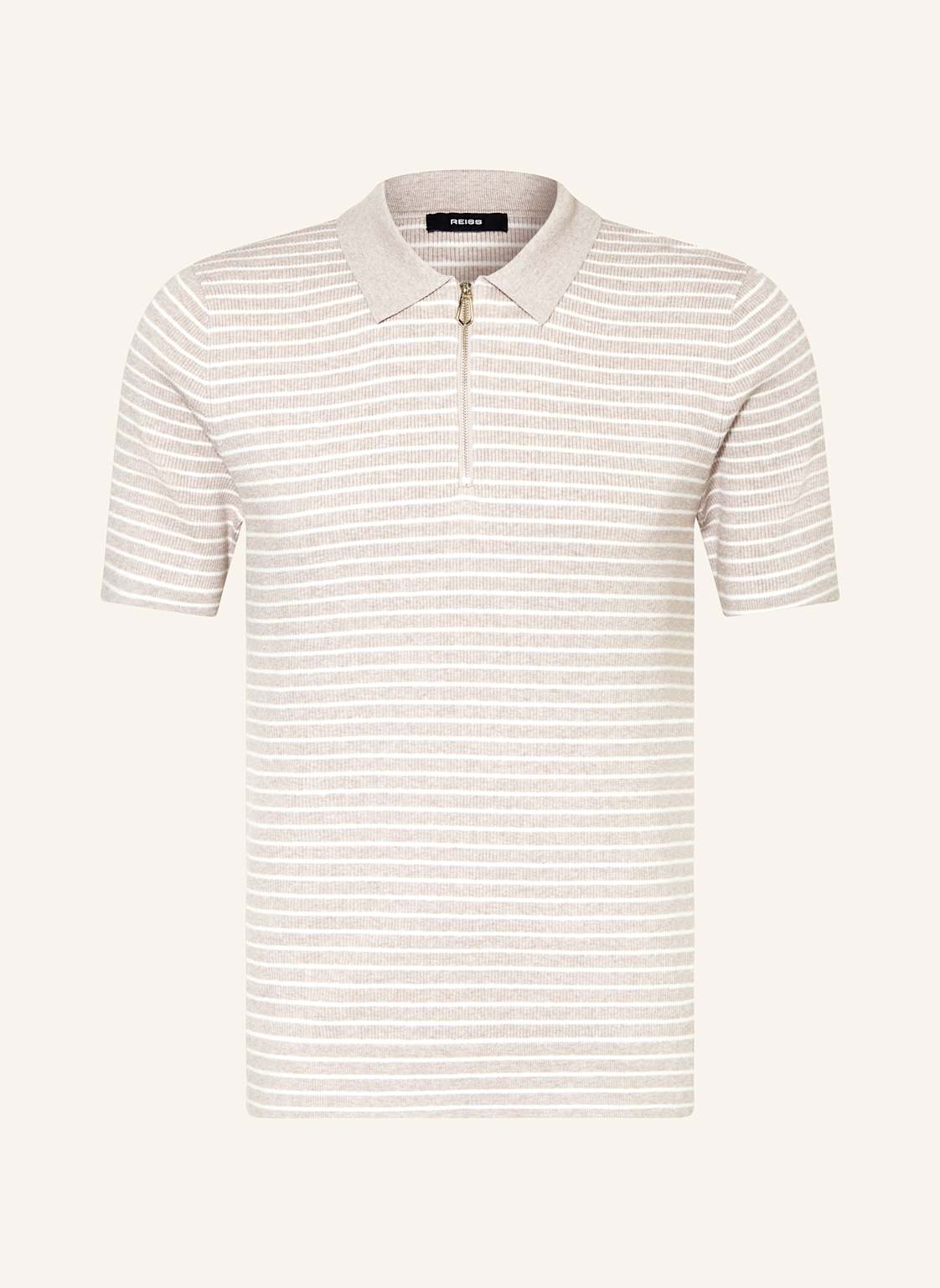 Reiss Strick-Poloshirt Fallow beige Reiss Strick-Poloshirt Fallow beige von REISS
