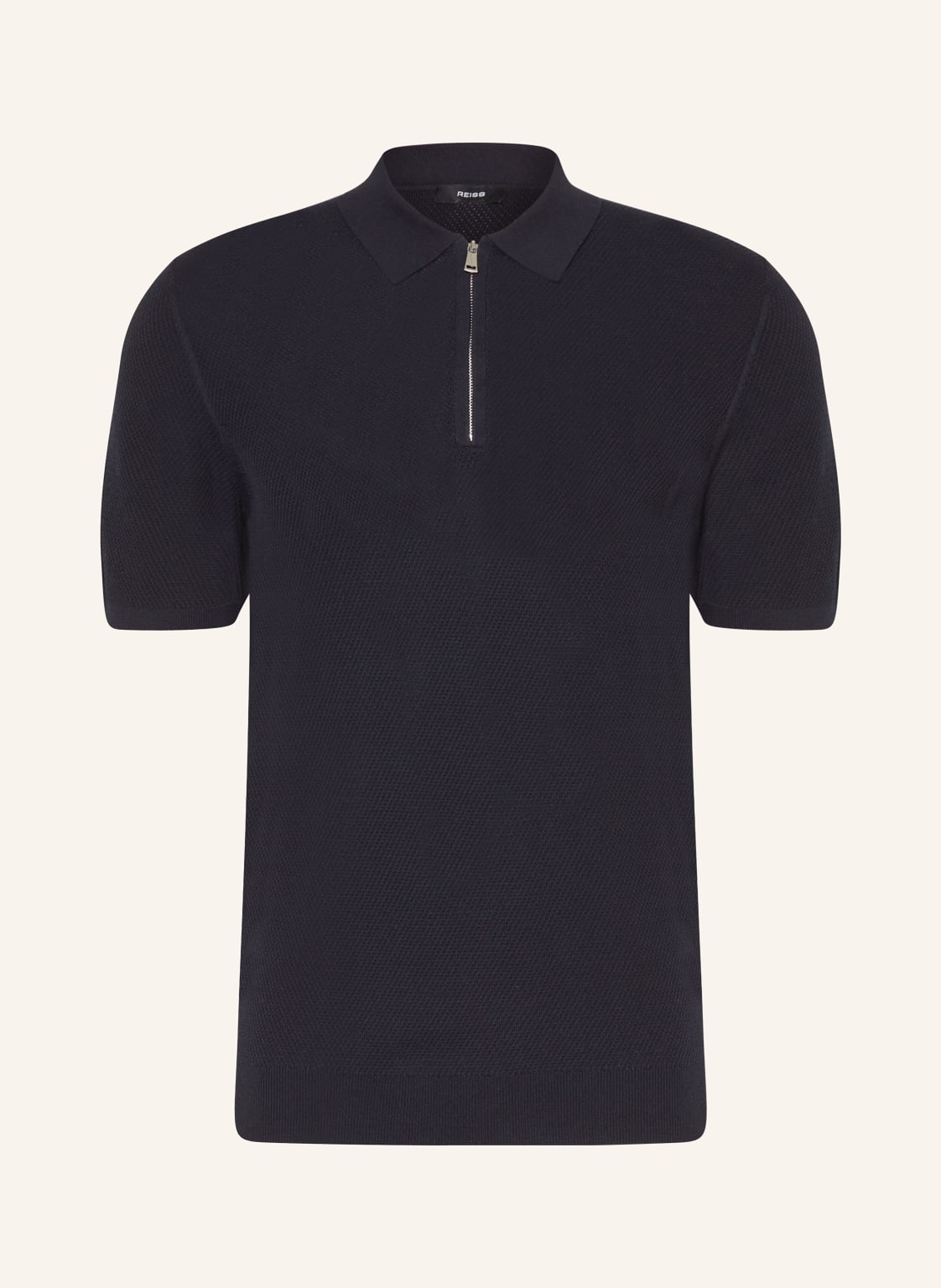 Reiss Strick-Poloshirt Ivor blau von REISS